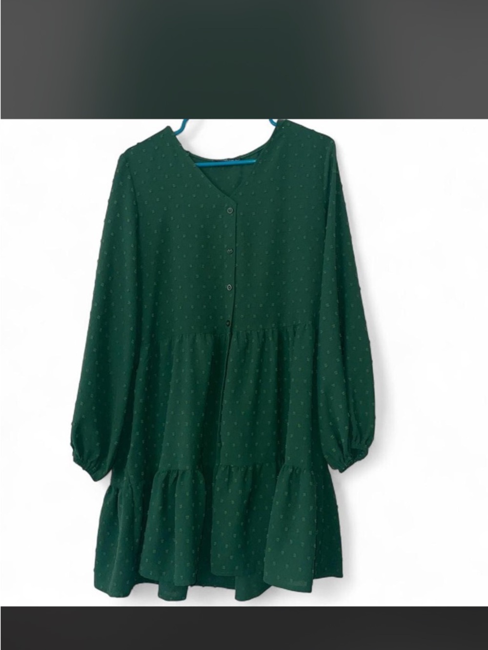 Cottagecore green babydoll mini dress 🌿